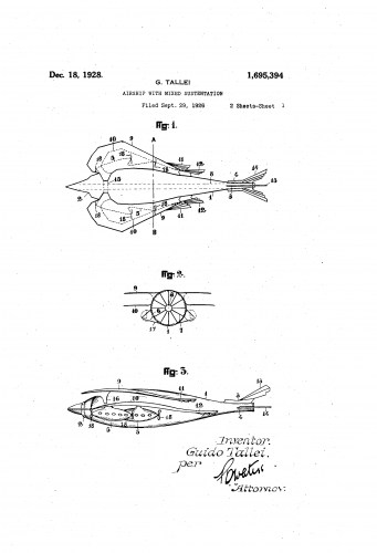 Tallei Airship with Mixed Sustentation (Patent 1695394).png