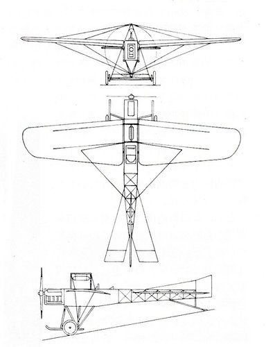 The Morita Airplane three side view drawing.jpg