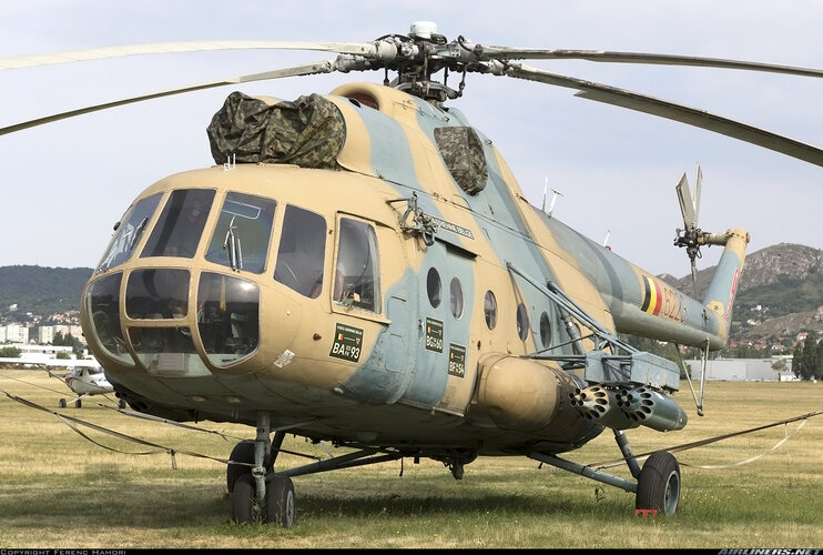 Belgian Mi-8T (226223) at Budaors (17 June 2022).jpg
