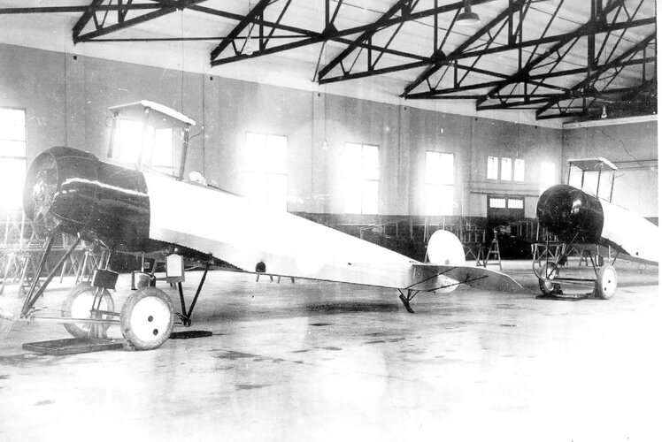 Avro 504K's under construction at the FMA, 1928.jpg
