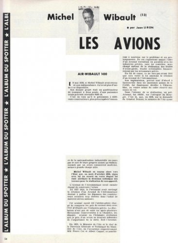 Air-Wibault 1-00 design - Aviation Magazine International - No. 466 - 1 Juillet 1966 1.......jpg