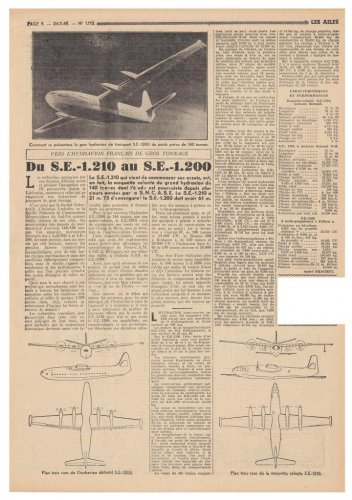SNCASE SE.1200 Flying Boat project - Les Ailes - No 1,173 - 24 Juillet 1948.......jpg