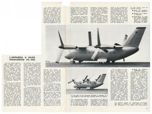 VFW VC-400 tilt-wing project - Aviation Magazine International - No. 490 - 1 Mai 1968.......jpg
