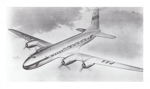Douglas DC-7 artist's impression in Pan American World Airways livery.......jpg