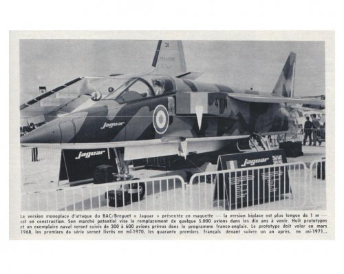 Jaguar - BAC Bréguet mock-up - Aviation Magazine International - No. 469 - 15 Juin 1967.......jpg