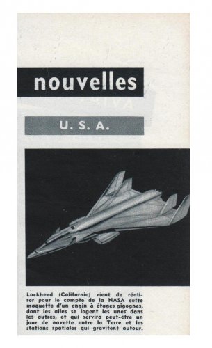 Lockheed 3-stage shuttle project - Aviation Magazine - Numéro 370 - 15 Septembre 1965.......jpg