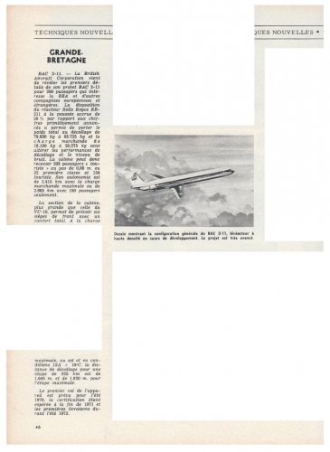 BAC 2-11 project - Aviation Magazine International - No. 475 - 15th Septembre 1967.......jpg