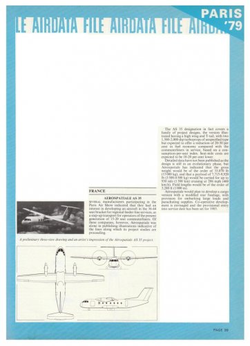 Aérospatiale AS 35 project - Air International - August 1979.......jpg
