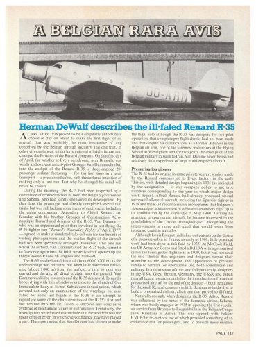 Renard R-35 trimotor airliner prototype - Air International - September 1978 1.......jpg