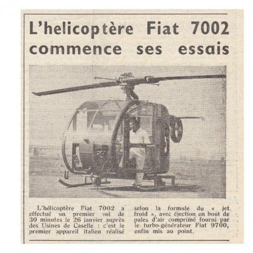 Fiat 7002 cold-cycle helicopter prototype - Les Ailes - No. 1,811 - 3 Février 1961.......jpg