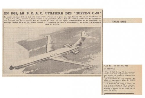 BAC Vickers Super VC-10 jet airliner project - Les Ailes - No. 1,785 - 9 Juillet 1960.......jpg
