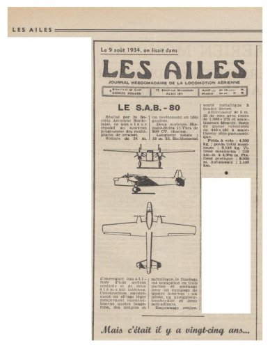 Société Aérienne Bordelaise SAB-80 BN.5 - Les Ailes - No. 1,741 - 15 Septembre 1959.......jpg