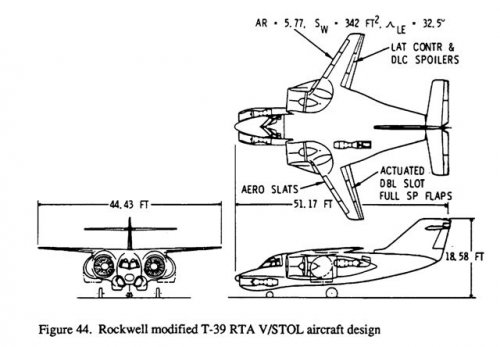 Rockwell modified T-39 RTA VSTOL aircraft design.jpg