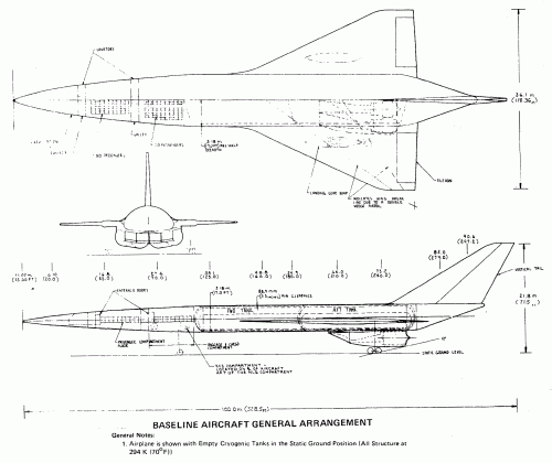 Actively cooled hypersonic aircraft - baseline general arrangement.gif