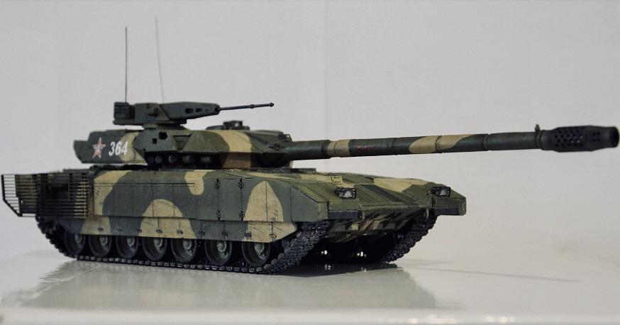 r/TankPorn - T-14 Armata with 180mm main gun and 30mm on turret roof