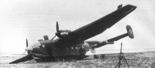 L'Arado 232 A-10 TC+EG, de la Westa 5, en fâcheuse posture après un atterrissage au Spitzberg.jpg