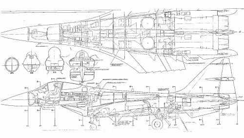 North American Rockwell NA-335 fighter project (to USAF FX requirement ...