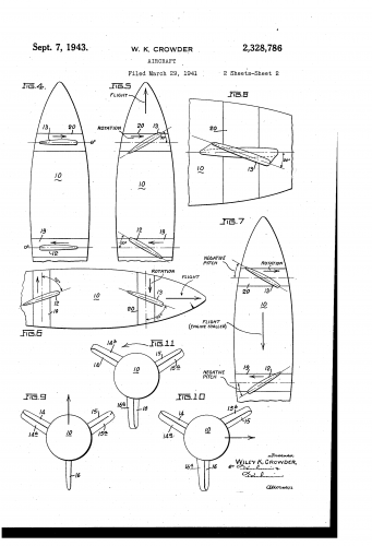 Crowder VTOL Aircraft Patent (US2328786) (2).png