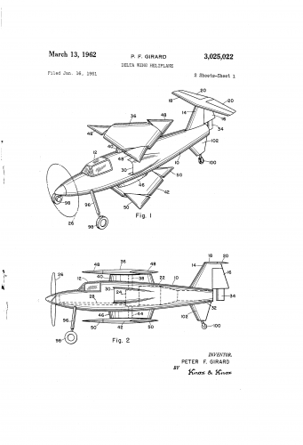 Girard Delta Wing Heliplane Patent (US3025022) (1).png