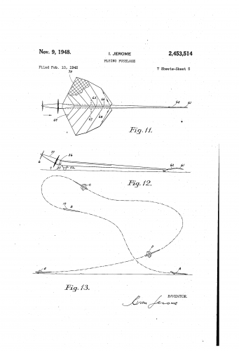 Jerome Flying Fuselage Patent (US2453514-) (1).png