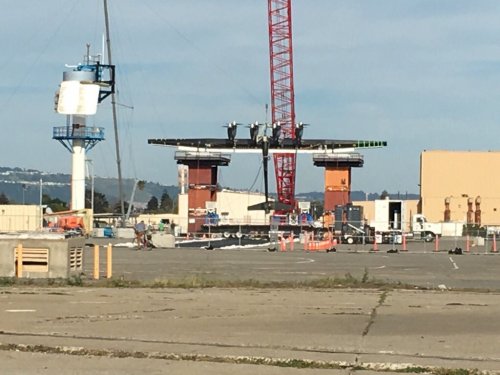 Strange aircraft on the old air station in Alameda.jpg