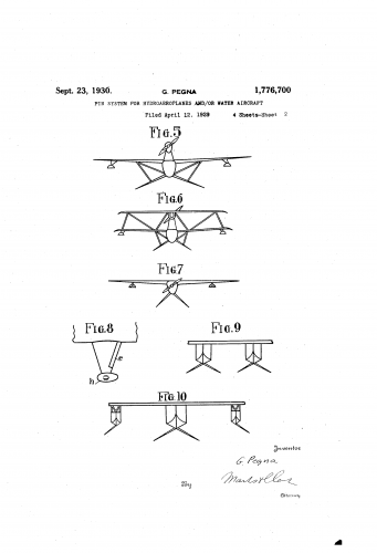Pegna Patent (US1776700-1).png