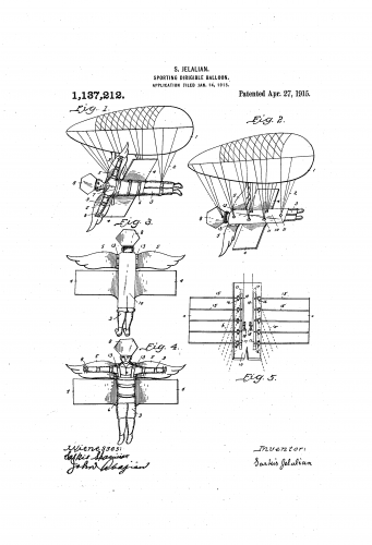 Jelalian Sporting Dirigible Balloon 1915 (US1137212).png