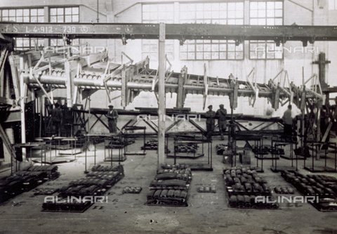 Static tests on the Piaggio 'P. 16' monoplane, at the Piaggio airplane factory in Finale Ligure..jpg