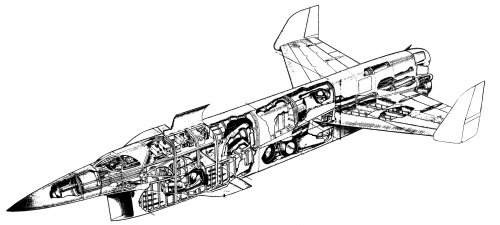 Cutaway Vickers Type 559 Fighter en limpio en blanco y negro.jpg