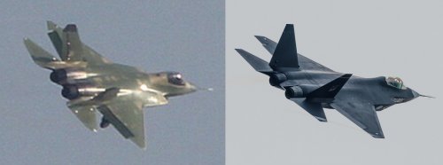 FC-31V2 maiden flight - 23.12.16 vs V1.jpg