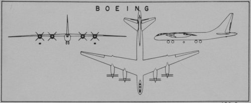 Boeing XB-52 (1948) – The B-52 was originally to be powered by Wright T35 turboprops.jpg