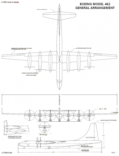 Drawing Model 462. It is evident involves placing external fuel tanks ..png