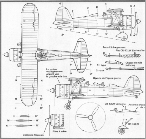 Fiat CR.42 projects - prototypes