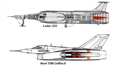 Comparativa Leduc 022, Nord 1500 Griffon.jpg