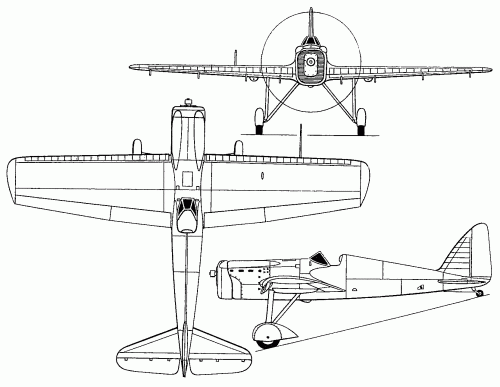 bernard 260 with almost circular radiator 3v.gif