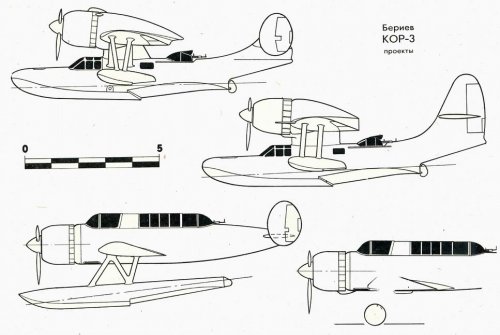 Beriev KOR-3 (variants).jpg
