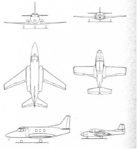 T-39 and four seat T-37.JPG