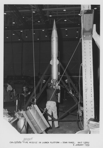 zCVA-52808U Project Fire Missile in Launch Platform - Down Range Unit 53442 Jan-6-59.jpg