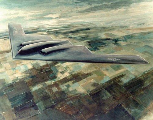 B-2 official artist's impression - DoD April 1988 - Robert 'Bob' Mack.jpg