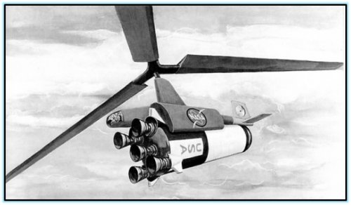 Hiller Aircraft Rotary Wing System for Booster Recovery (USA. 1965)..jpg