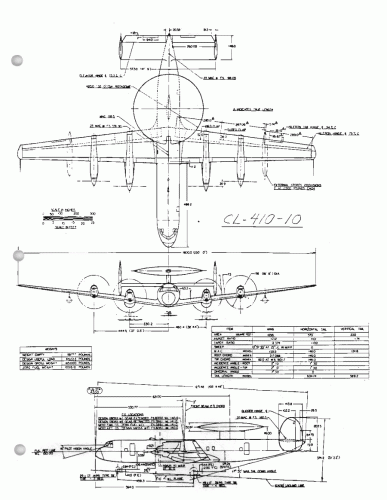 'Official' 3-view drawing of (CALAC) Lockheed CL-410-10 [L-188 Electra-based] ALRI study.gif