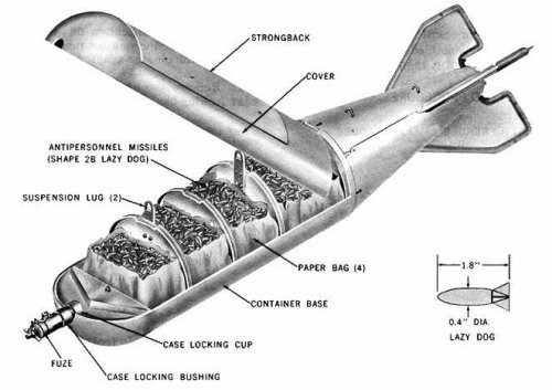 Mk 44 Mod 0 500 pound Cluster Adapter for 10K Shape 2B ''Lazy Dog'' Anti-Personnel Missiles-003.jpg