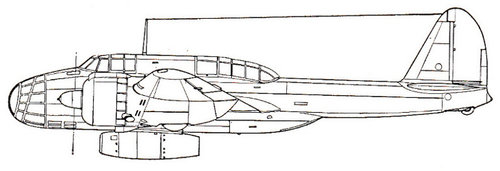 Ki-48 Ne-0 ram jet engine test bed in 1943.jpg