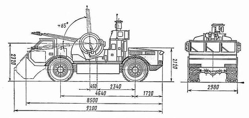 2-view drawing of Oerlikon GDF-DO3 35mm 'Escorter' SPAAG.jpg