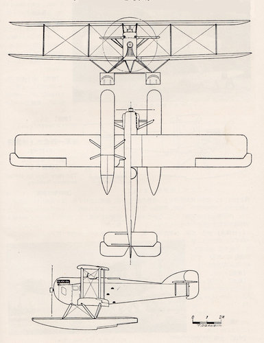 The Navy Type 10A Reconnaissance Seaplane three side view.jpg