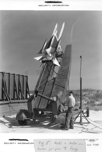 LAL_77068_MX-1626_(B-58)_on_Rocket_Booster_at_Wallops_IslandPARD_1952.jpg