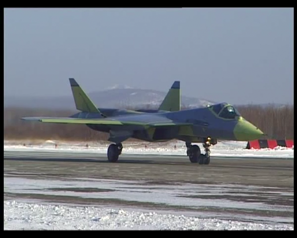 Первый полет ПАК ФА   ПАК ФА , PAK FA, T-50.mp4_snapshot_00.27.652.png