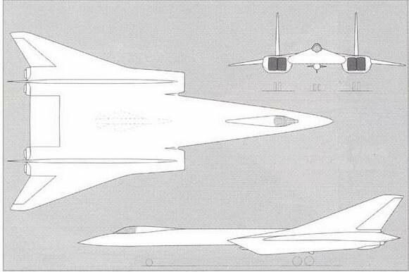 Aircraft 135 four NK-6 engines tailless shape.jpg