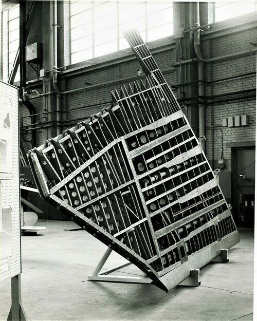Hawker P.1121 Wing Section Under Construction.jpg
