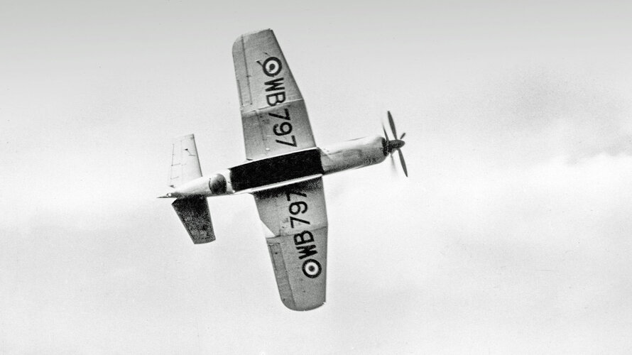 The Blackburn B-88 (YB1) WB797 displays its manoeuvrability and its large weapons bay at the 1...jpg